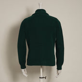 Lambswool Four Button Cardigan With Shawl Collar In Dark