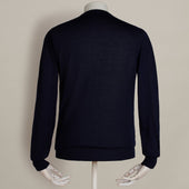 Lightweight Cashmere Crew Neck Sweater In Midnight
