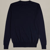 Lightweight Cashmere Crew Neck Sweater In Midnight