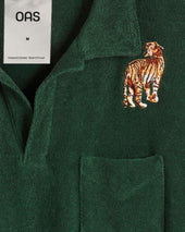 Green Tiger Polo Terry Shirt