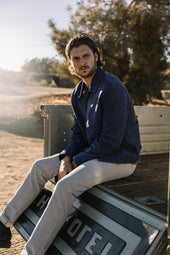 The Pen Slim Marble 14oz Selvedge