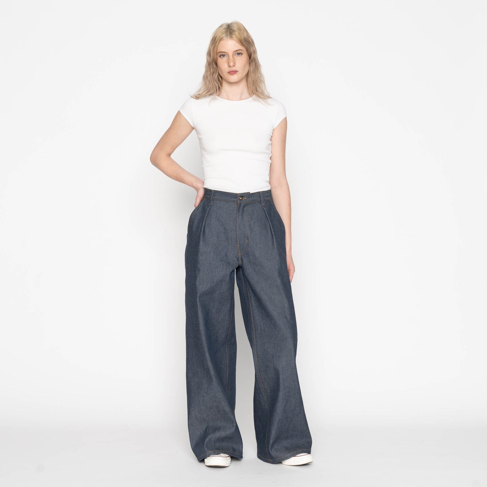 Wide Leg Trouser Natural