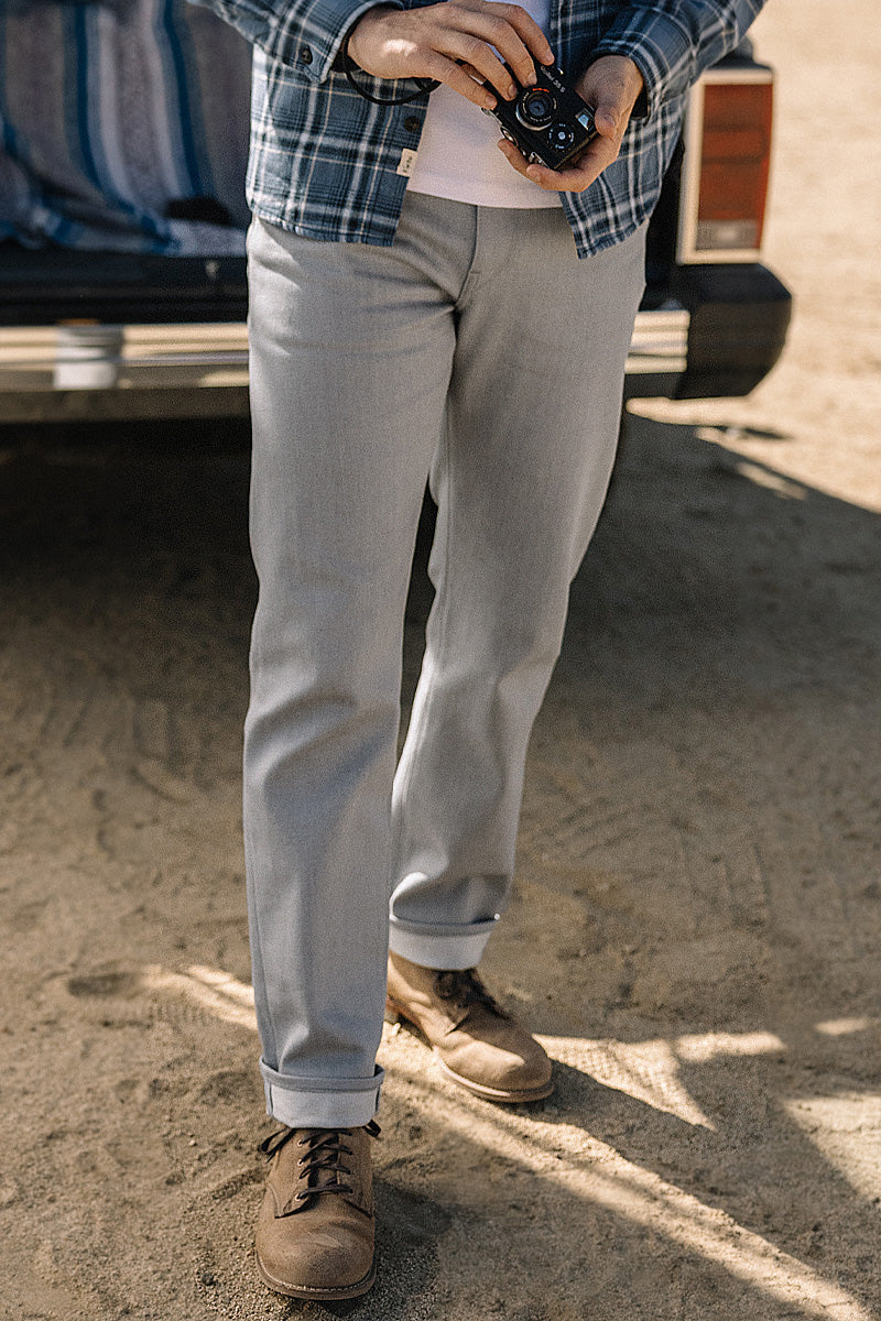 The Hammer Straight - Silver Gray Raw 14oz Selvedge - 40