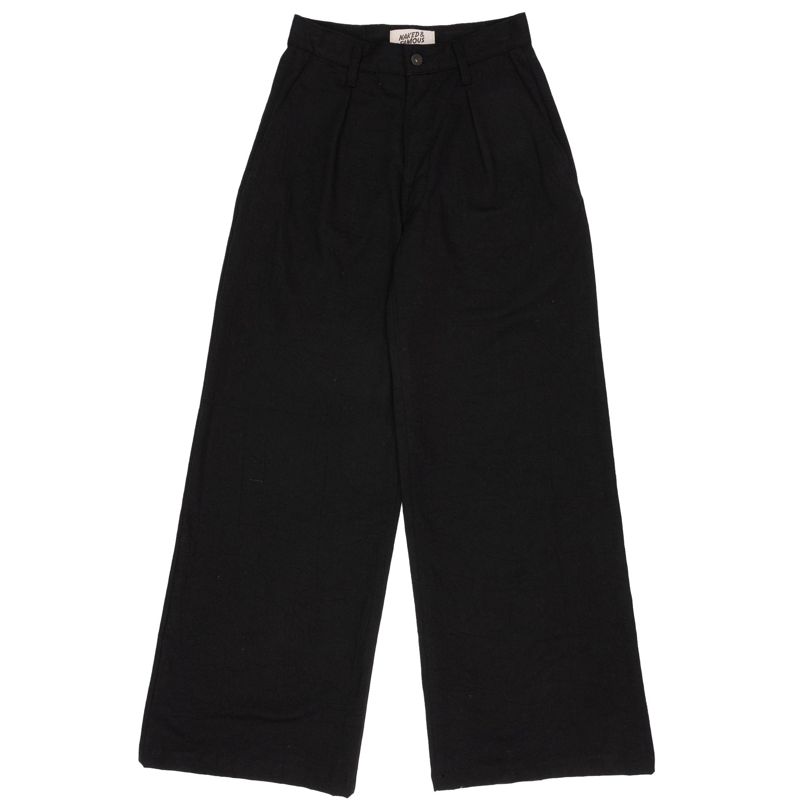 Wide Leg Trouser Rinsed Oxford
