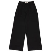 Wide Leg Trouser - Rinsed Oxford - Black