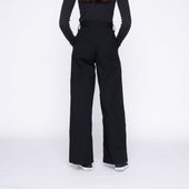 Wide Leg Trouser Rinsed Oxford