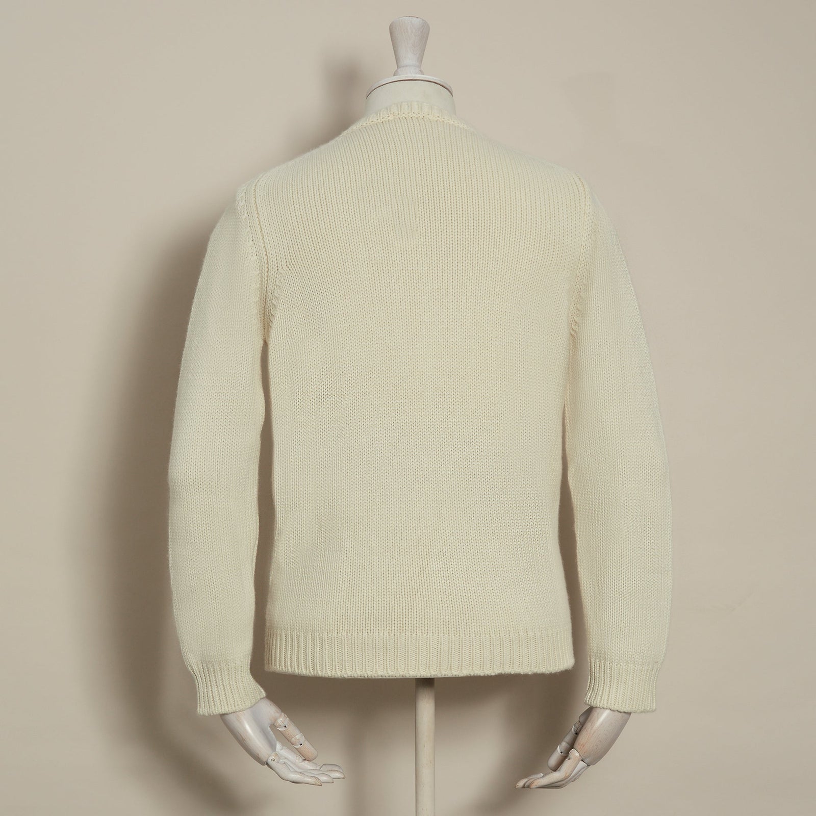 12ply Plain Knit Cashmere Sweater In