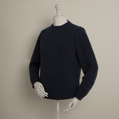 12ply Plain Knit Cashmere Sweater In