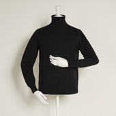 Cashmere Roll Neck Sweater In Black