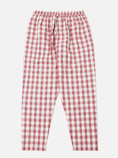 Red Cotton Check Pyjama Pant