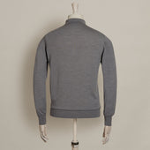 Lightweight Merino Polo Shirt In Grey