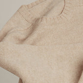 Shetland Sweater In Almond