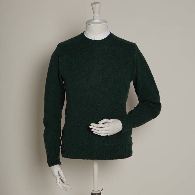 Shetland Sweater In Dark Green