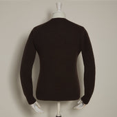 Shetland Sweater In Dark Brown