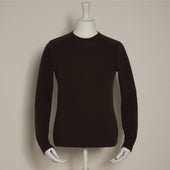 Shetland Sweater In Dark Brown