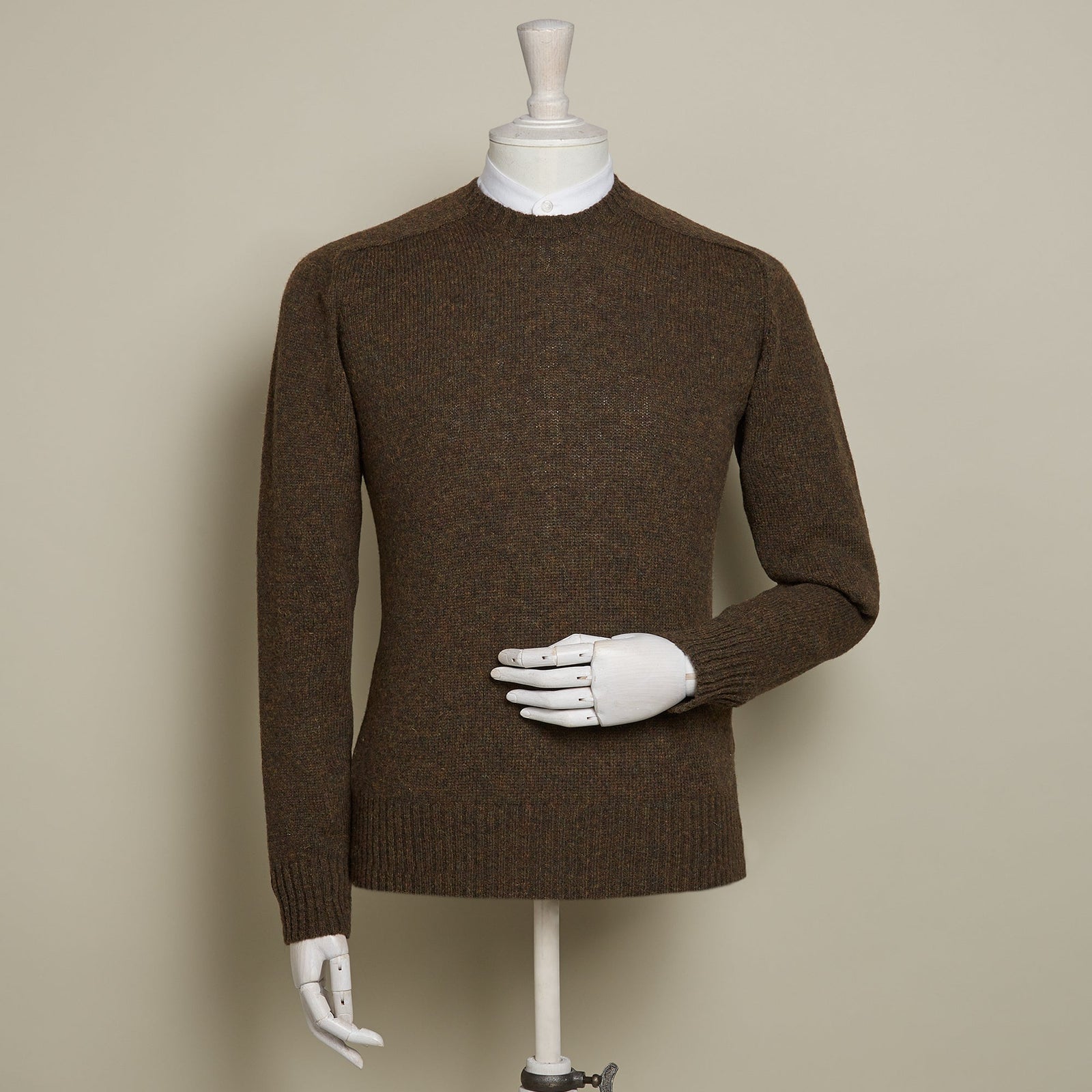 Shetland Sweater In Brown