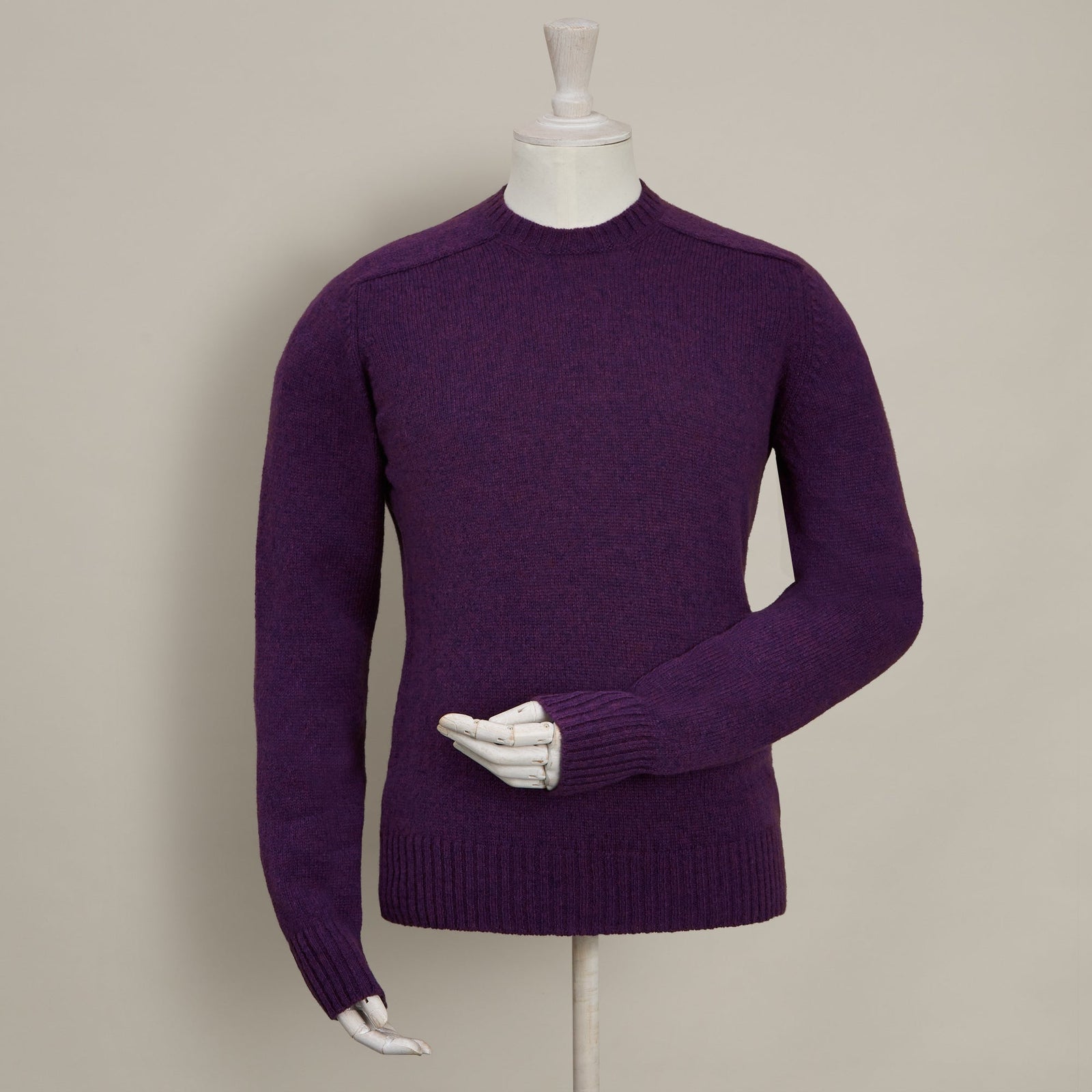Shetland Sweater In Purple