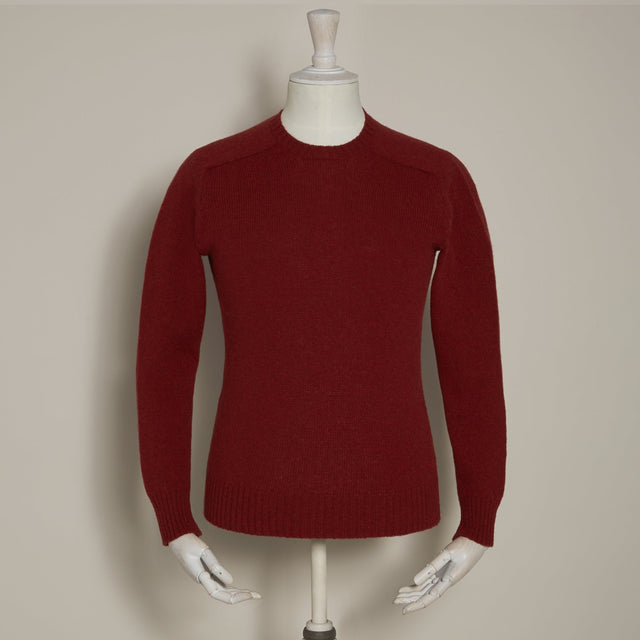 Shetland Sweater In Wine