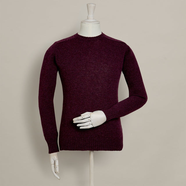 Shetland Sweater In Berry