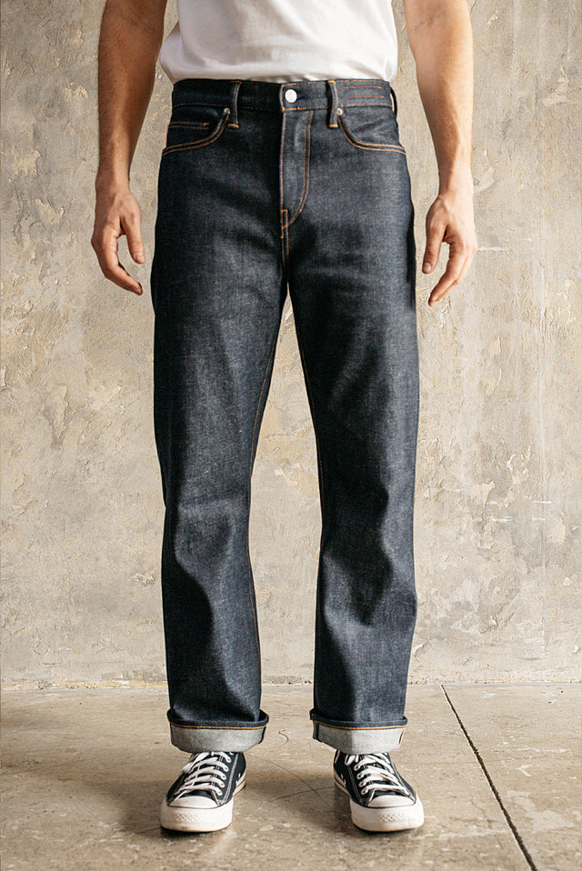 The Pail Loose Straight - Indigo Raw 14oz Selvedge - 40