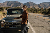 The Brace Vintage Nep Plaid -Sunset
