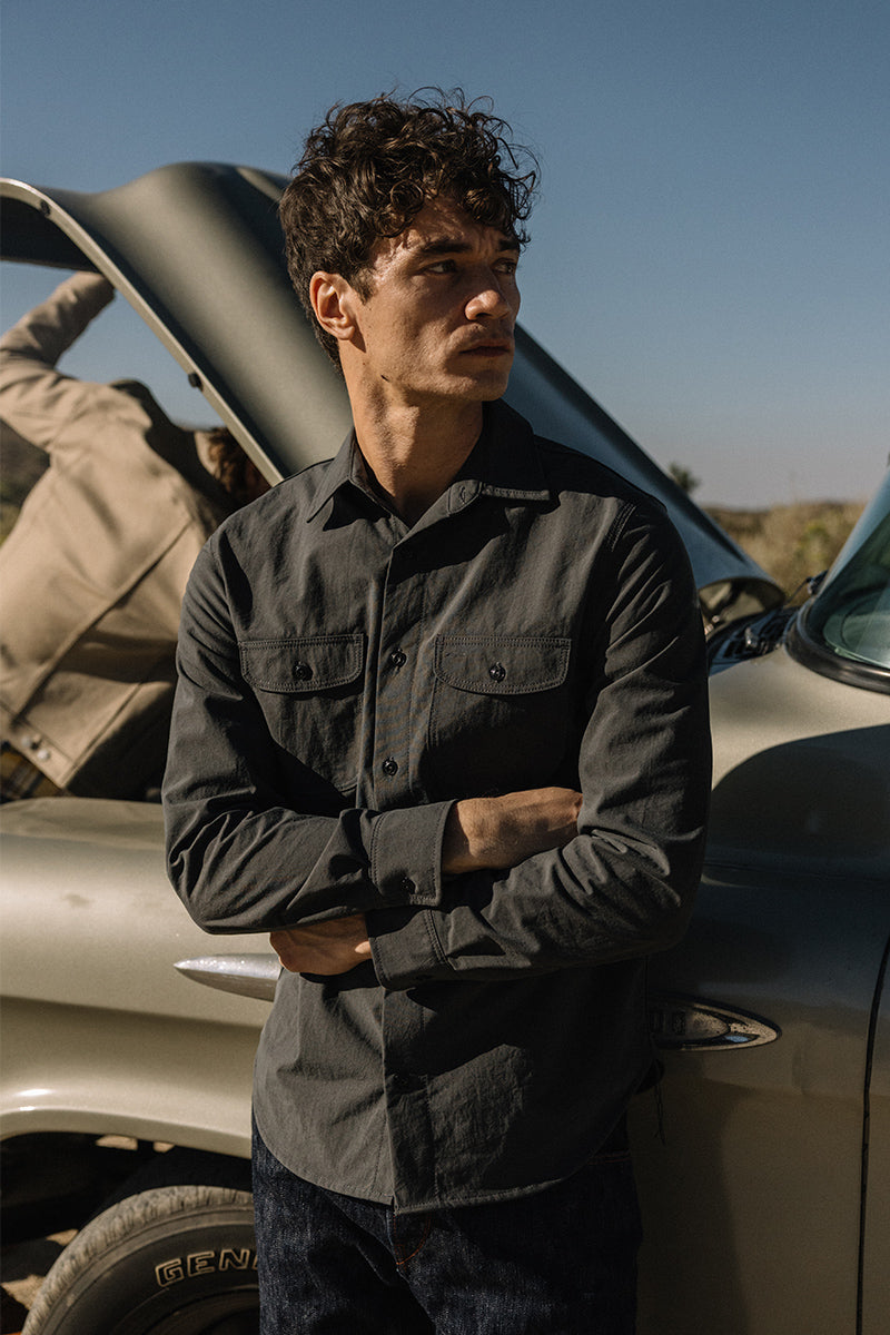 The Brace Shirt Oxford Water Repellent - Granite - XXL