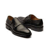 Arnold Double Monk Strap Hatch Grain Hand Welted New Age