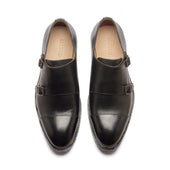 Arnold Double Monk Strap Hatch Grain Hand Welted New Age