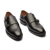 Arnold Double Monk Strap Hatch Grain Hand Welted New Age