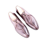 Two Eyelets French Norwegian Derby In Dark Brown Russian Calf Leather