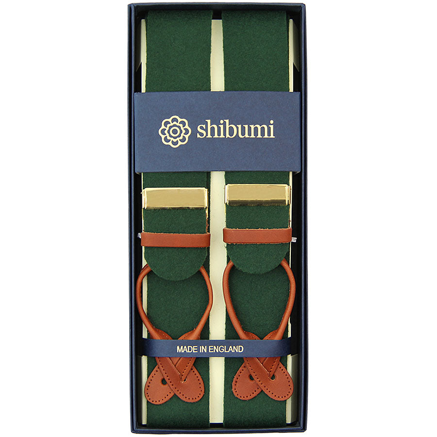 Boxcloth Braces Green