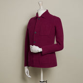 Single Breasted Cashmere And Merino Knitted Jacket In