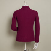 Single Breasted Cashmere And Merino Knitted Jacket In