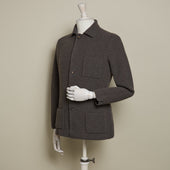 Single Breasted Cashmere And Merino Knitted Jacket In