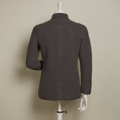 Single Breasted Cashmere And Merino Knitted Jacket In