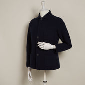 Single Breasted Cashmere And Merino Knitted Jacket In