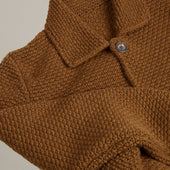 Single Breasted Cashmere And Merino Knitted Jacket In