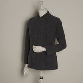 Double Breasted Cashmere And Merino Knitted Jacket In
