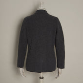 Double Breasted Cashmere And Merino Knitted Jacket In