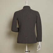 Double Breasted Cashmere And Merino Knitted Jacket In