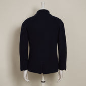 Double Breasted Cashmere And Merino Knitted Jacket In