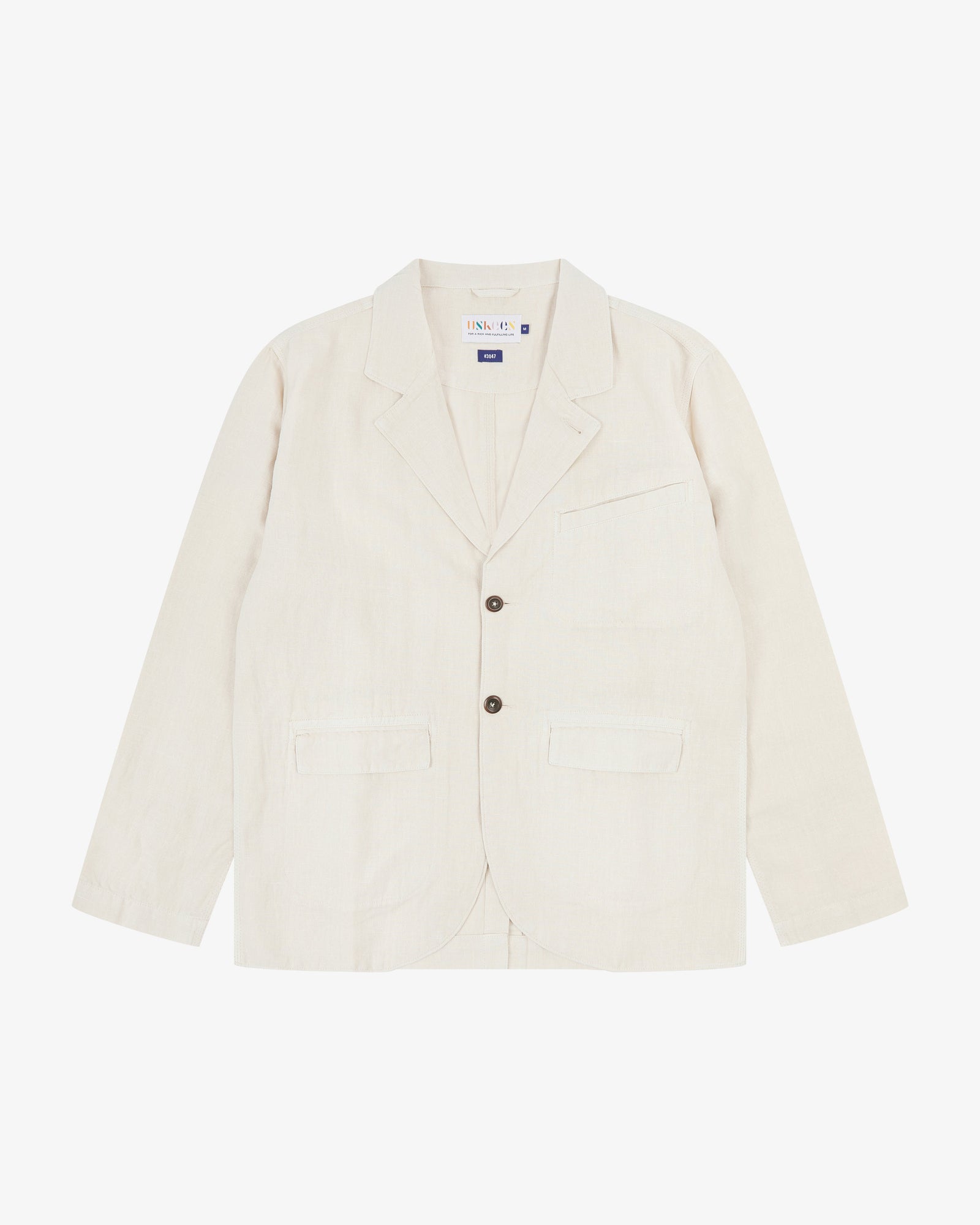 3047 Linen blend Docklands blazer - marble