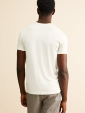 Men S T Shirt Basel Micro Modal Stretch Vanilla