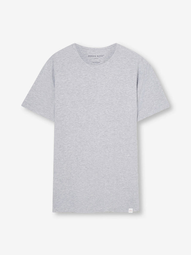 Men's T-Shirt Ethan Micro Modal Stretch Silver Marl