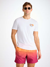 Men S T Shirt Pima Cotton Jungle Motif