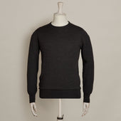 Lightweight Merino Crew Neck Sweater In Charcoal