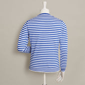 Soft Cotton Striped Sweater In