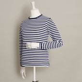 Soft Cotton Striped Sweater In