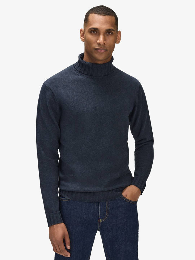 Navy Blue Turtleneck