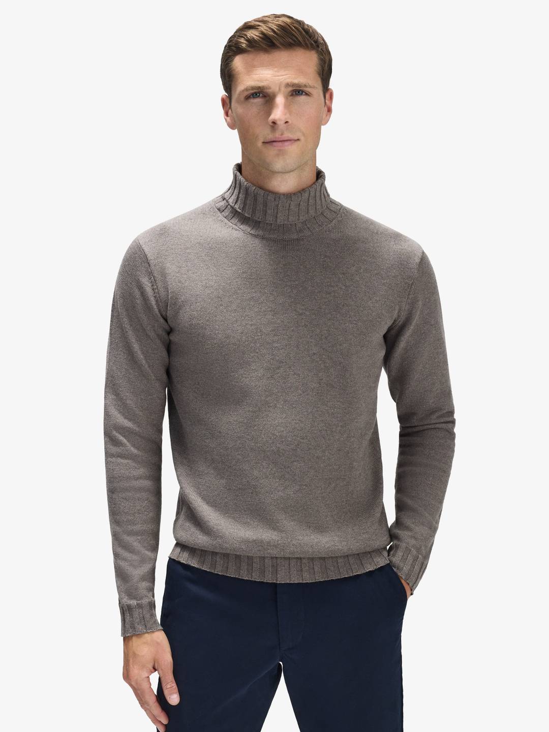 Taupe Turtleneck
